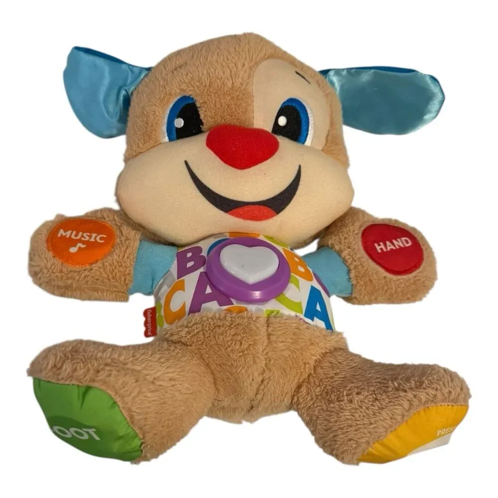 Fisher-Price Plush Baby Toy with Lights Music and Smart Stages Learning Content